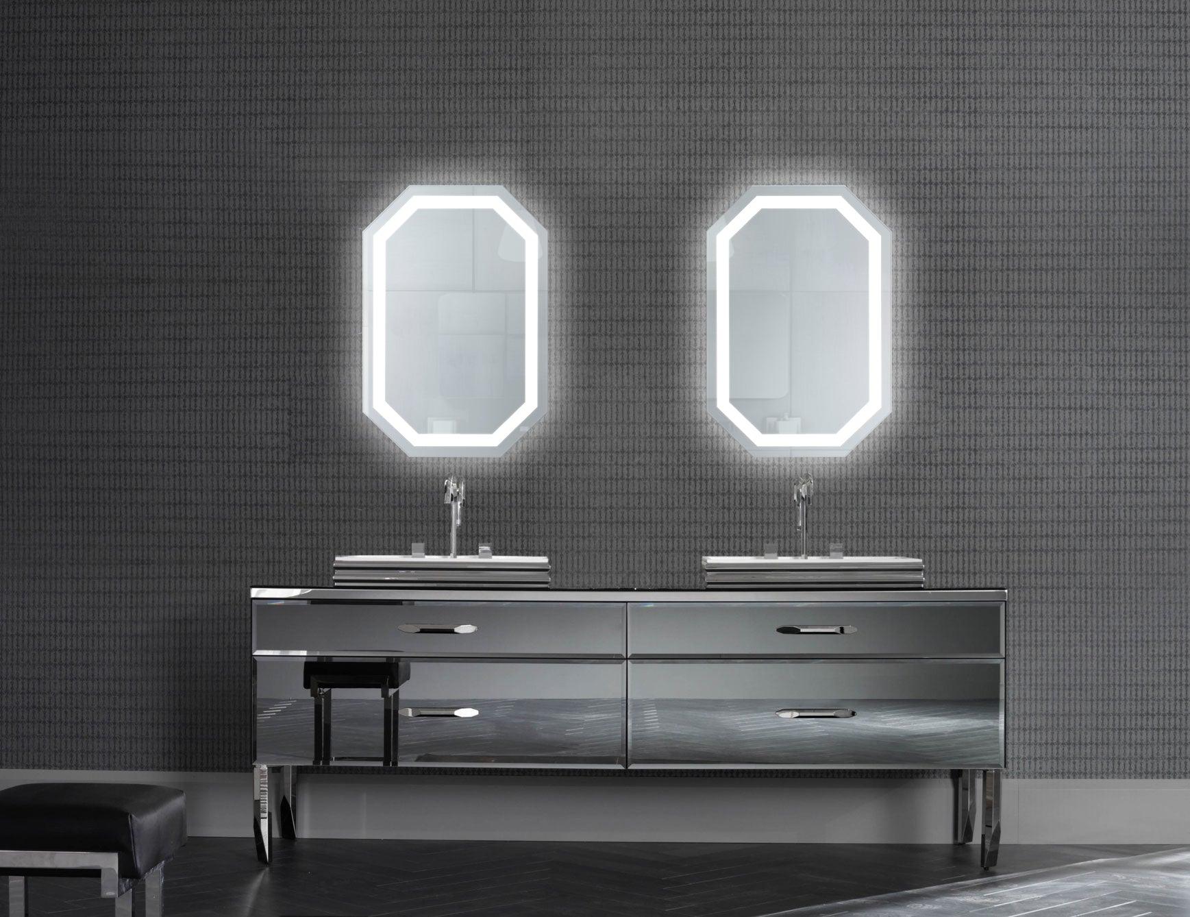 Krugg Tudor 20″x 30″ LED Bathroom Mirror w/ Dimmer & Defogger
