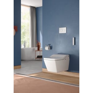 Toto SW WASHLET®+ Ready Square Electronic Bidet Toilet Seat with Auto Flush Ready