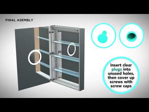 Krugg Svange 120" X 36″ LED Medicine Cabinet w/Dimmer & Defogger