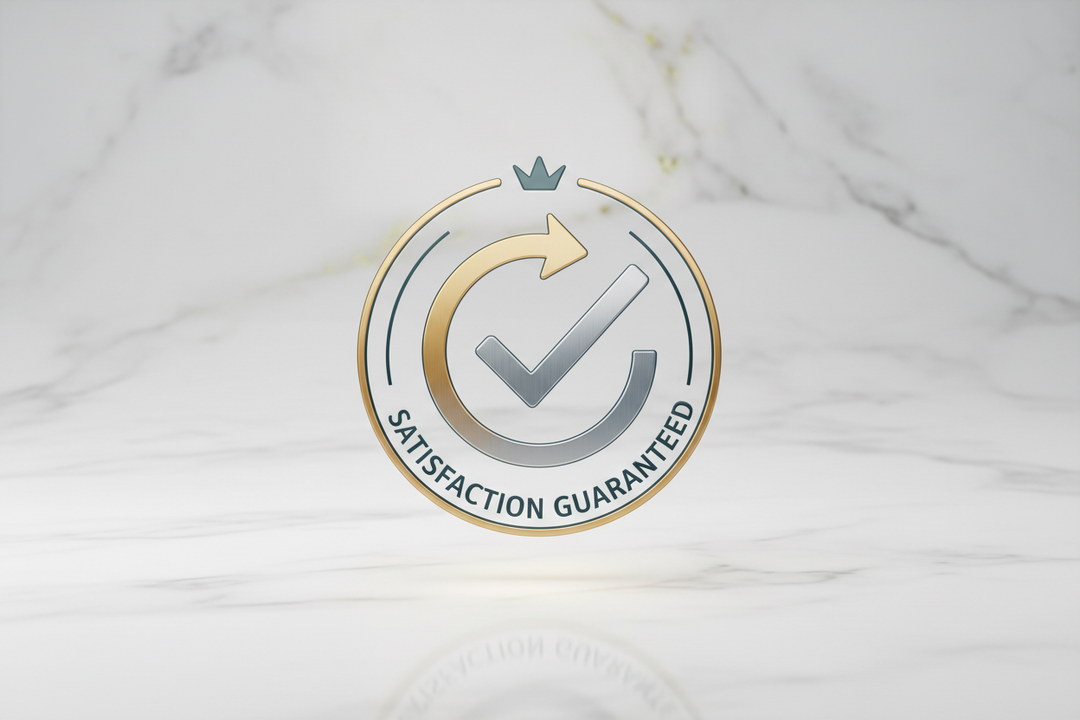 Returns policy icon for premium bathroom products
