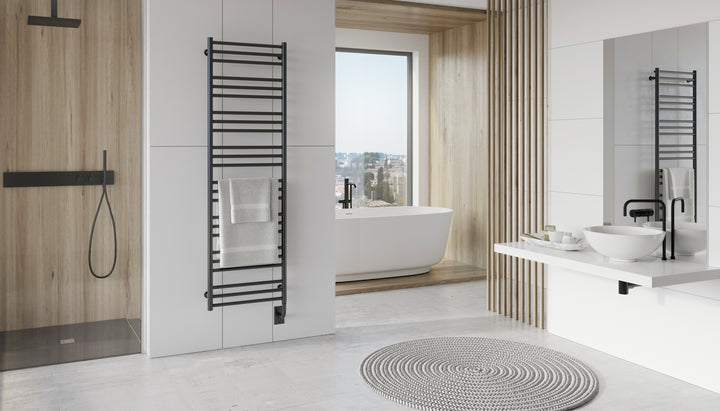 Tuzio Sorano Hardwired or plug in Towel Warmer - 19.5"w x 64"h -only  towel warmers