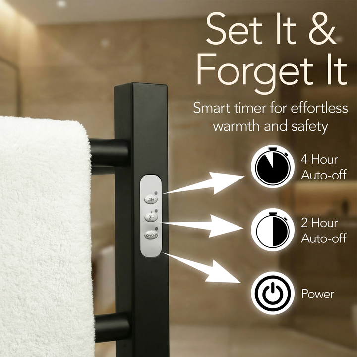 WarmlyYours Ibiza TWS5-IBZ06PP Freestanding Plug-in Towel Warmer- 21.85"w x 34.84"h