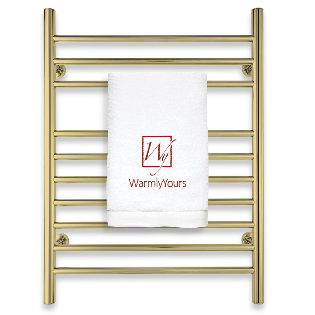 WarmlyYours Infinity Straight Dual Connect (Hardwired and Plug in) Towel Warmer  - 23.6"w x 32"h