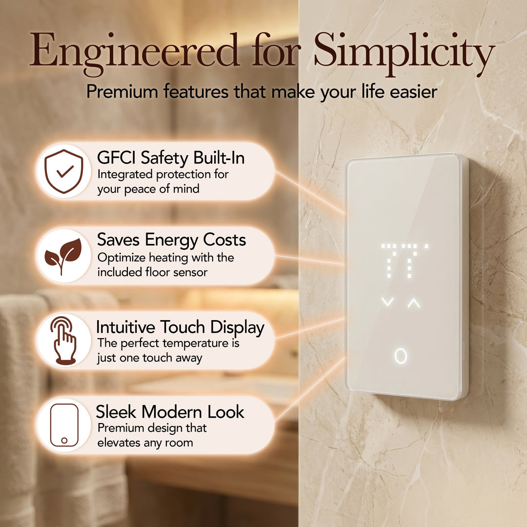 WarmlyYours nTrust 2.0 non-programmable floor heating thermostat