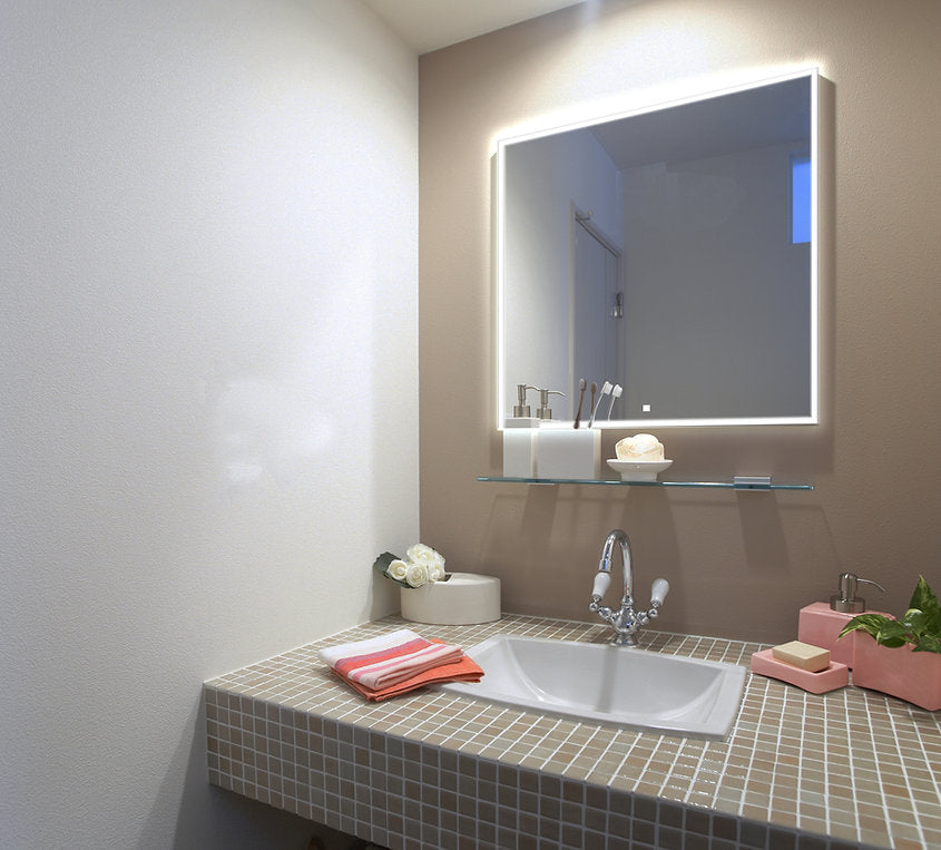 Aquadom Edge 36x32 LED Lighted Bathroom Mirror