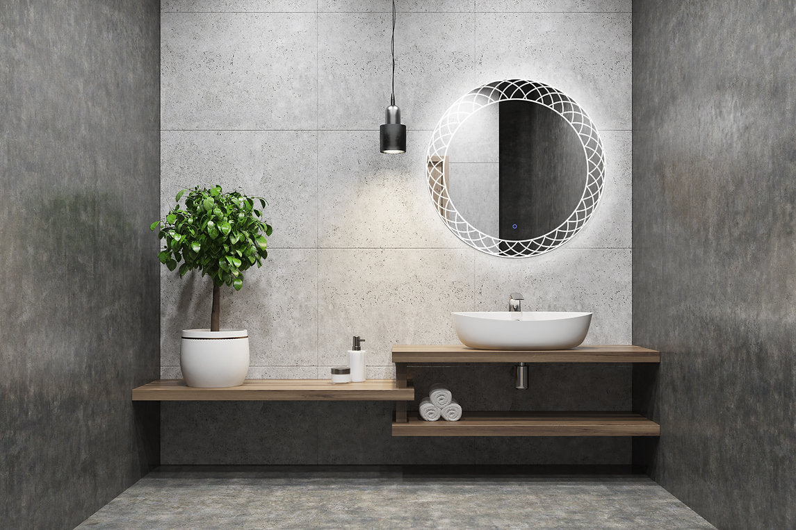 Aquadom Frost 36 Inches LED Lighted Bathroom Mirror