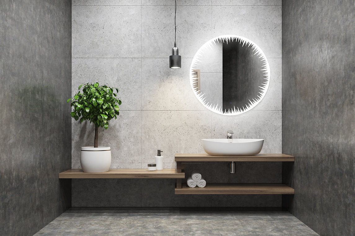 Aquadom Flame 30 Inches LED Lighted Bathroom Mirror
