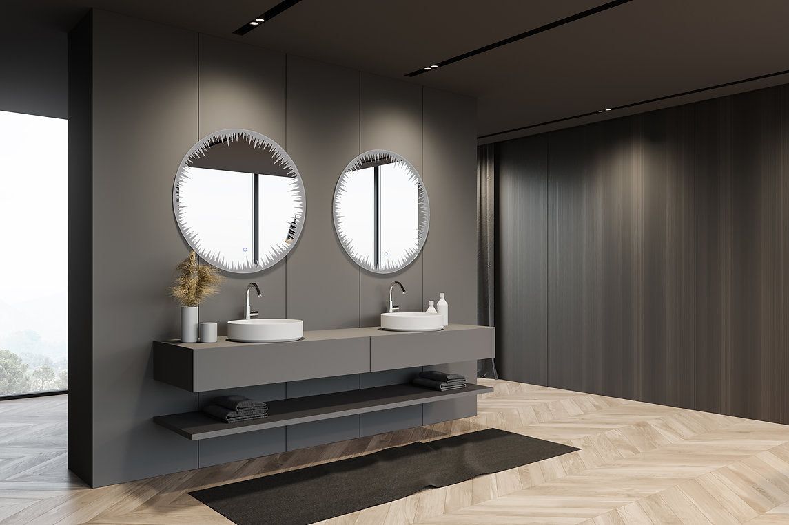 Aquadom Flame 24 Inches LED Lighted Bathroom Mirror