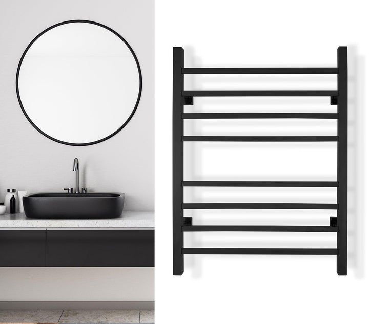 WarmlyYours Sierra Dual Connect (Hardwired and Plug in) Towel Warmer - 24"w x 32"h - towelwarmers