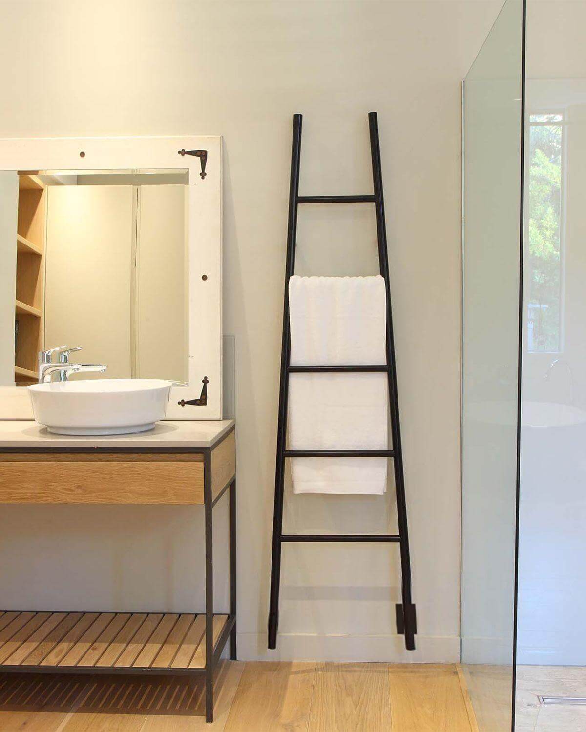 Amba Jeeves A "Ladder" Hardwired Towel Warmer - 20 1/2" W x 74" - towelwarmers