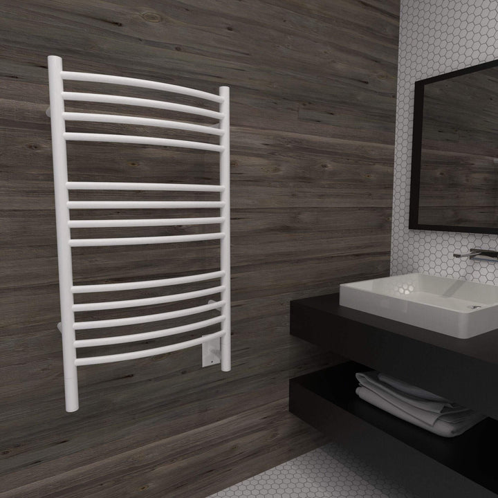 Amba Jeeves C Curved Hardwired Towel Warmer  - 20.5"w x 36"h - towelwarmers