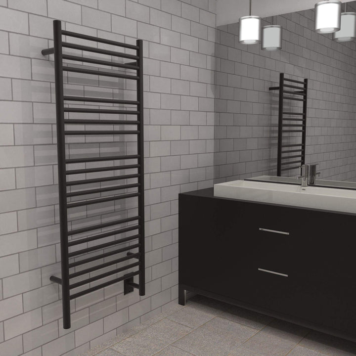 Amba Jeeves D Straight Hardwired Towel Warmer  - 20.5"w x 53"h - towelwarmers