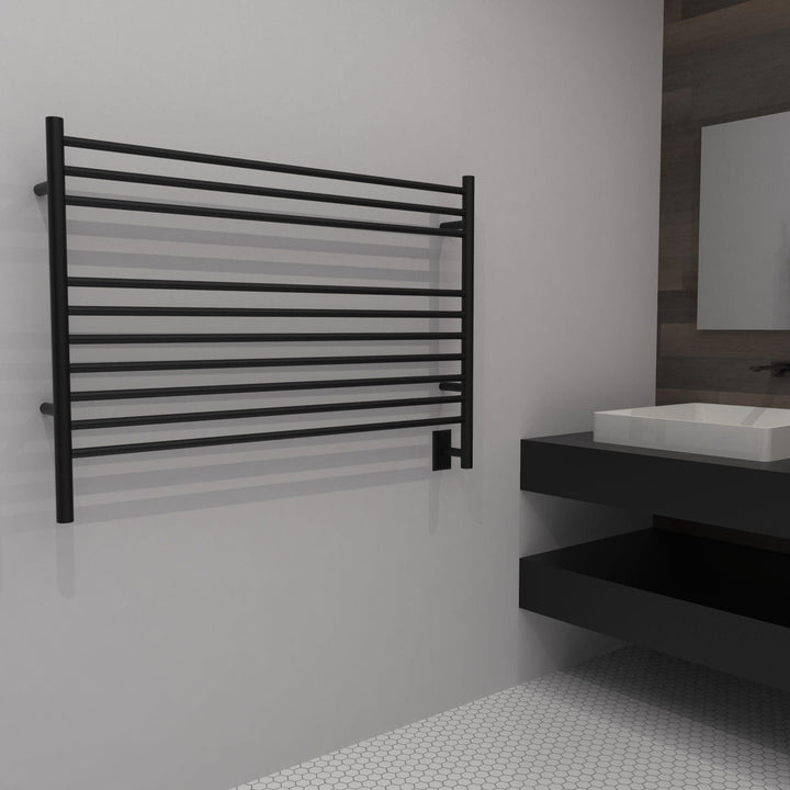 Amba Jeeves  L Straight Hardwired Towel Warmer  - 39.5"w x 27"h.