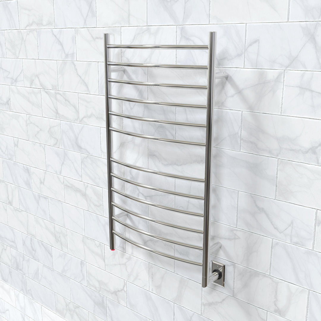 Amba Radiant Large Hardwired Curved Towel Warmer - 23.6"w x 41.3"h - towelwarmers