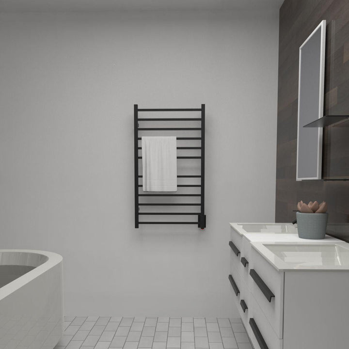 Amba Radiant Large Hardwired Square Towel Warmer - 23.6"w x 41.3"h - towelwarmers