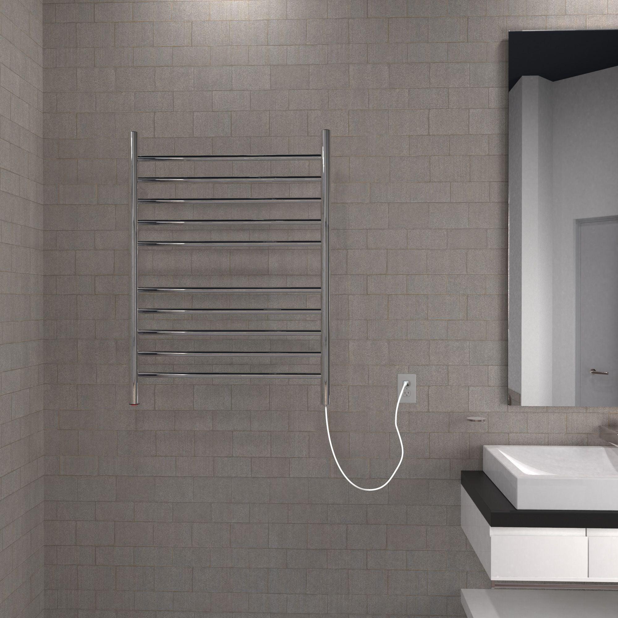 Amba Radiant Straight Plug-in Towel Warmer - 23.75"w x 31.5"h - towelwarmers