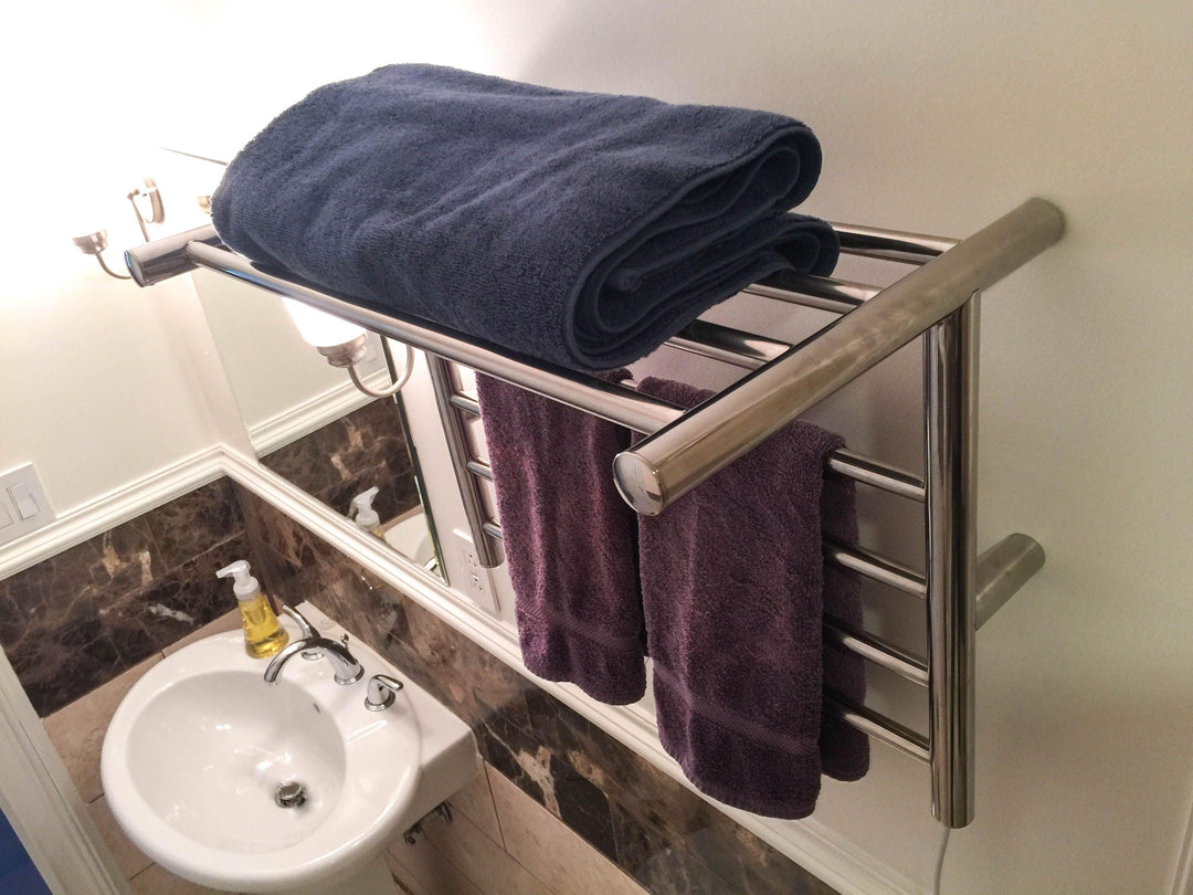 Amba Radiant Shelf Hardwired & Plug in Towel Warmer - 23 5/8"w x 19"h - towelwarmers