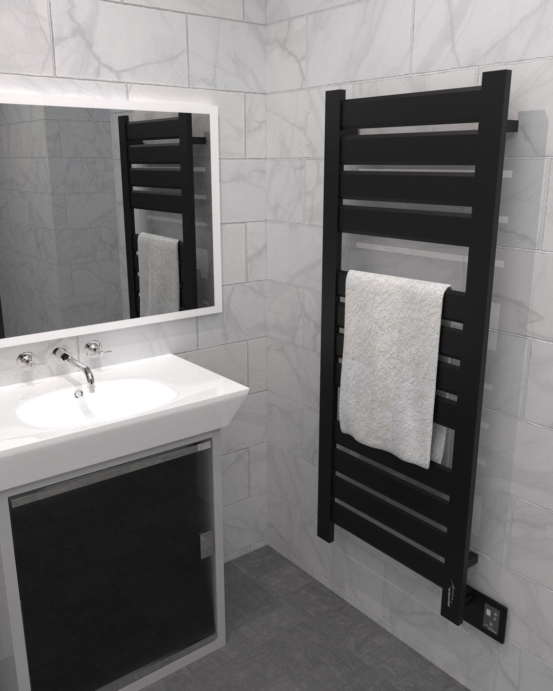 Amba Vega V-2356 Hardwired Towel Warmer - 26.25"w x 59.88"h - towelwarmers