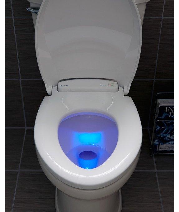 Brondell L60 LumaWarm Heated Nightlight Round Toilet Seat Biscuit