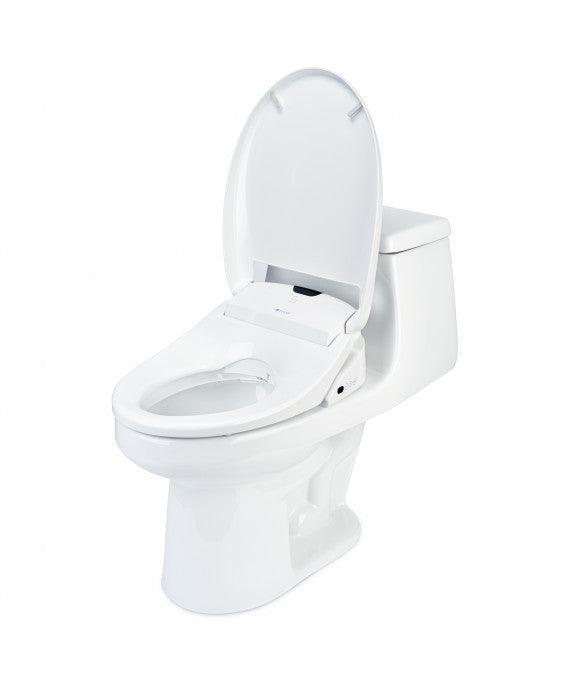Brondell L60 LumaWarm Heated Nightlight Elongated Toilet Seat Biscuit