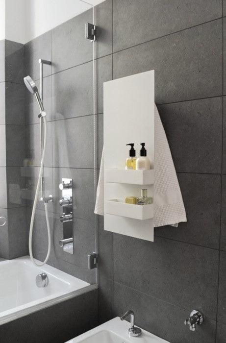 Mg12 Geometrici Slim & Shelf Towel Warmer - 12"W x 27.55"H - Only Towel Warmers