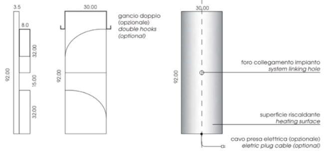 Mg12 Geometricians Noël Towel Warmer - 12"W x 36"H