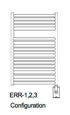 Myson ERR1 CONTEMPORARY DESIGNER Hardwired Towel Warmer - 21"w x 36"h - towelwarmers