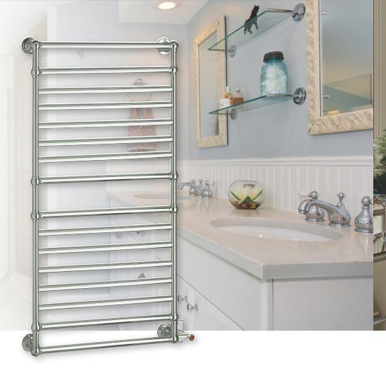 Myson EUROPEAN TRADITION EB36-1CH Hardwired Towel Warmer - 22"w x 53"h - towelwarmers