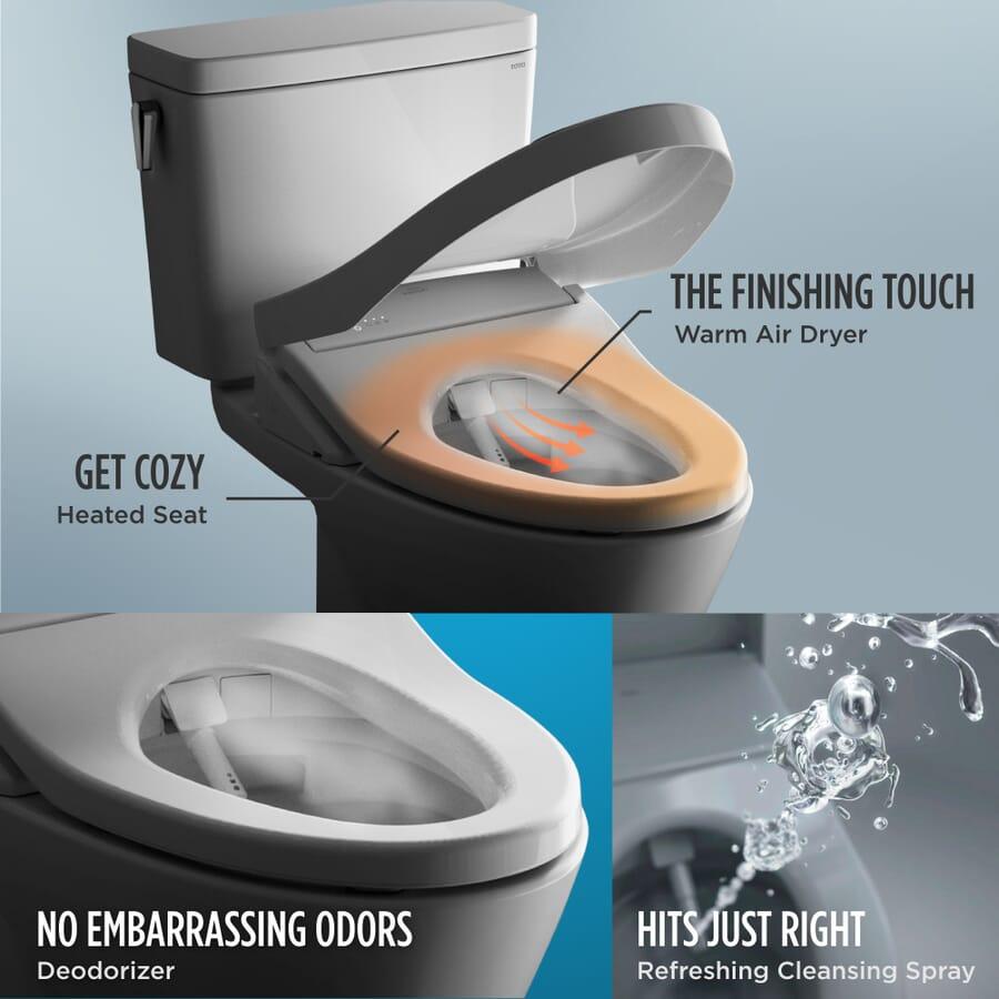 Toto Washlet K300 Electronic Bidet Toilet Seat - Only Towel Warmers