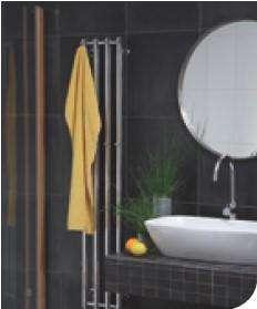 Tuzio Rosendal Hardwired or plug in Towel Warmer - 10.5"w x 59"h - towelwarmers