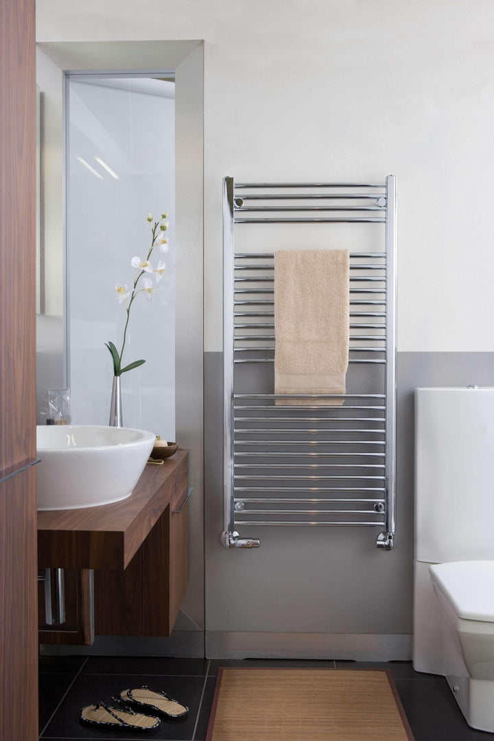 Tuzio Savoy Hardwired or plug in Towel Warmer - 19"w x 47.5"h - towelwarmers