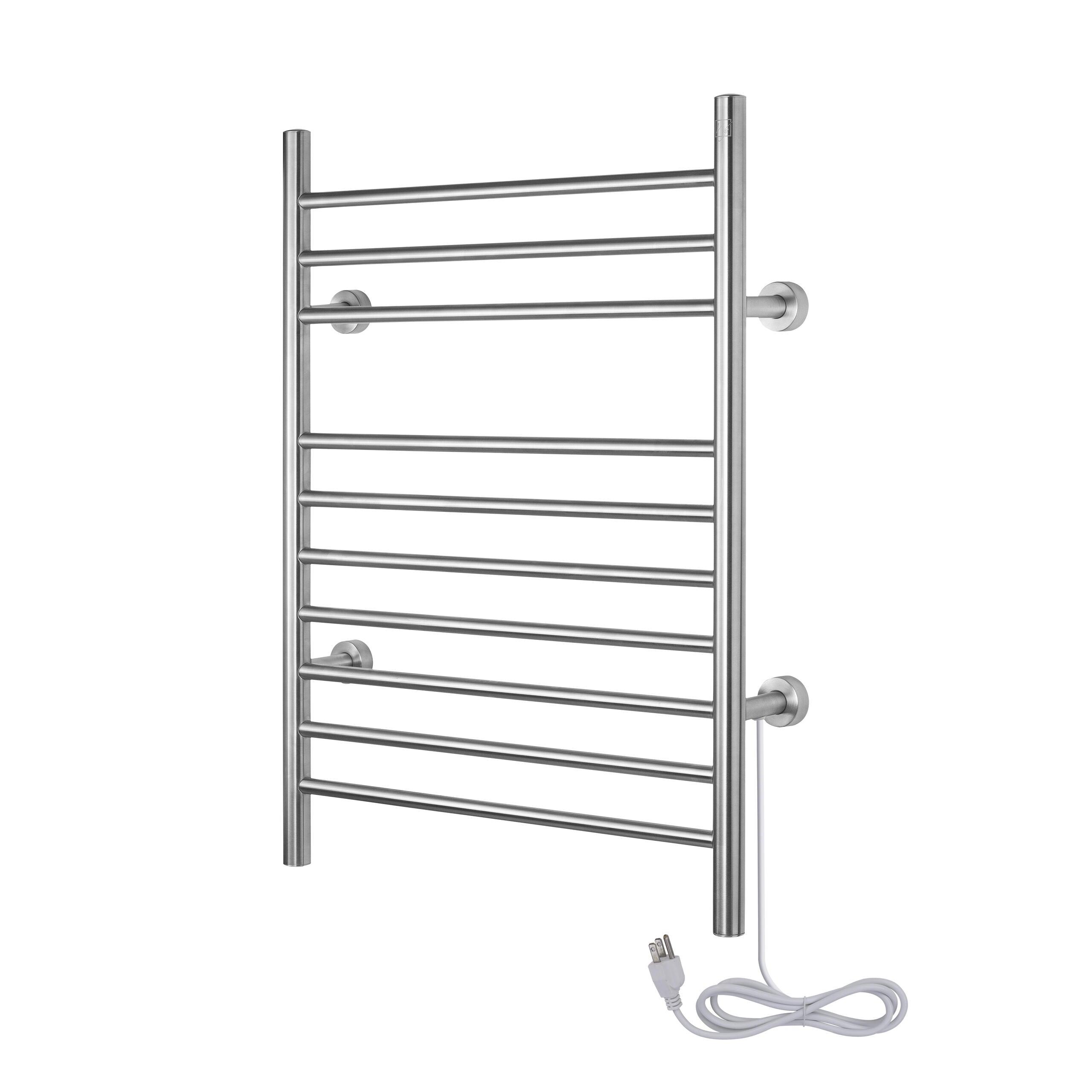 WarmlyYours Infinity Straight Dual Connect (Hardwired and Plug in) Towel Warmer - 23.6"w x 32"h - towelwarmers
