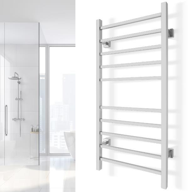 WarmlyYours Metropolitan TW-MT-10PS-HP Wall Mounted Dual Towel Warmer- 19.75"w x 41.5"h