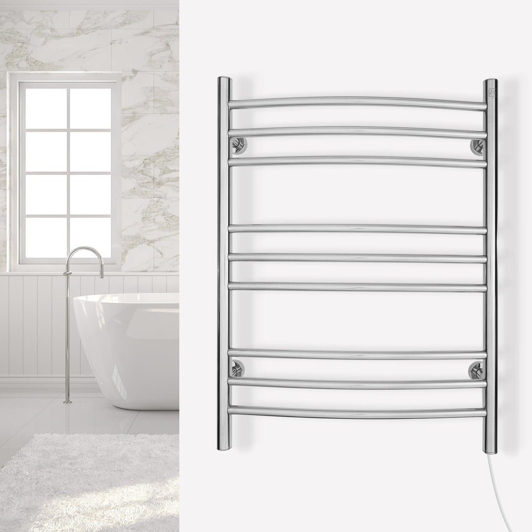 WarmlyYours Riviera TW-R09BS-HW Wall Mounted Towel Warmer - 24"w x 32"h - towelwarmers