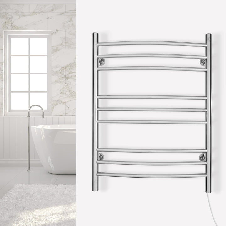 WarmlyYours Riviera TW-R09BS-HW Wall Mounted Towel Warmer - 24"w x 32"h - towelwarmers